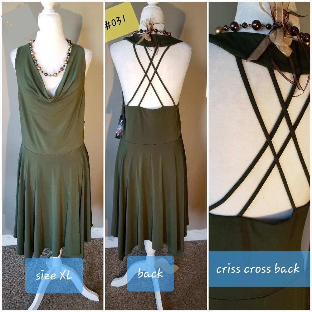 NWT Crisscross Back dress